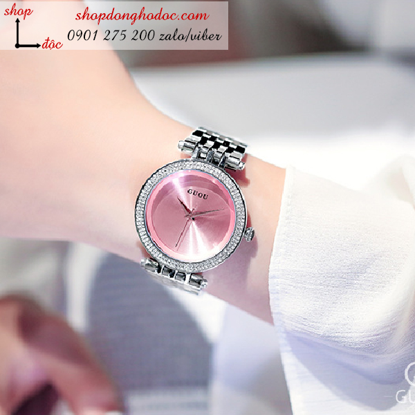Đồng hồ nữ Julius JA-862D màu hồng tím - Đồng hồ Hàn Quốc